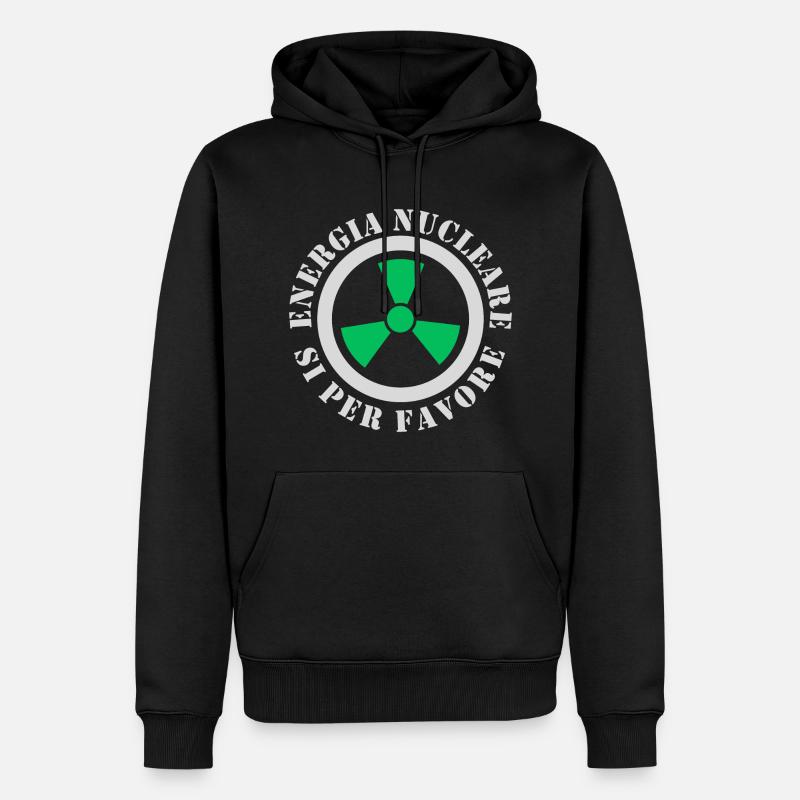 Kernkraft, Ja bitte - Männer Premium Bio Hoodie - Schwarz