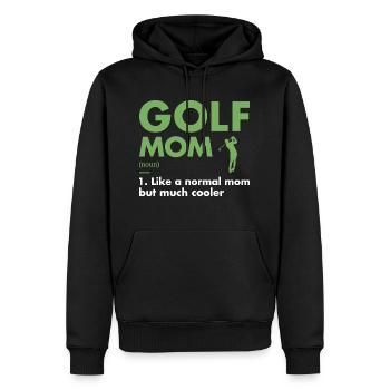 Sport Mom Definition Golf - Männer Premium Bio Hoodie - Schwarz - Vorne - Nico (187cm)