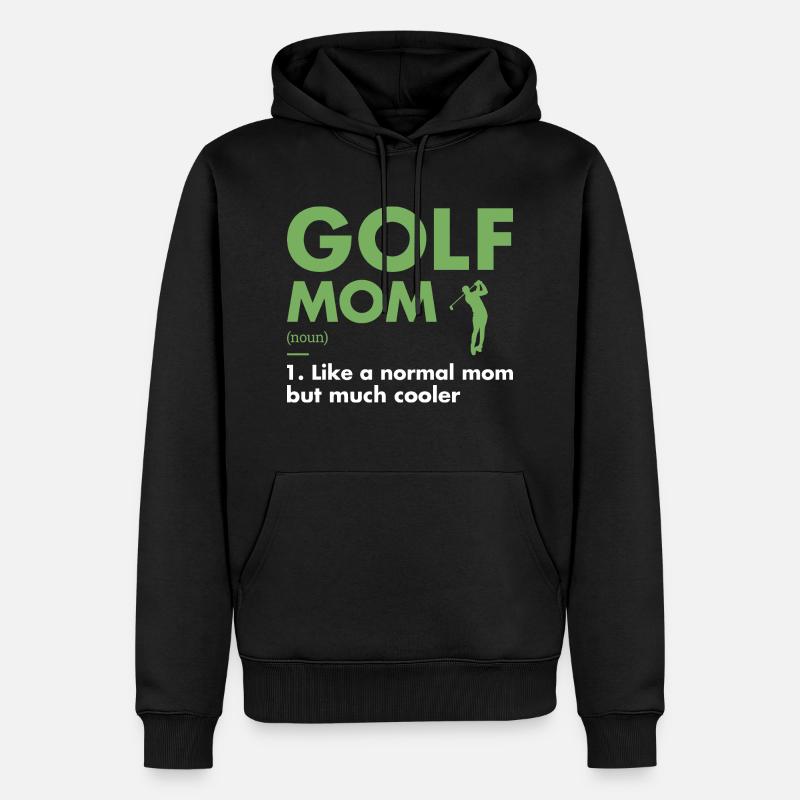 Sport Maman Définition Golf - Sweat à capuche Premium bio Homme - noir