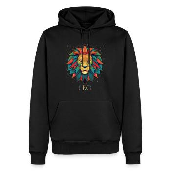 Leo zodiac sign - Löwe Sternzeichen - Männer Premium Bio Hoodie - Schwarz - Vorne - Nico (187cm)