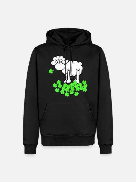 st. Patrick's sheep - Men’s Premium Organic Hoodie - black