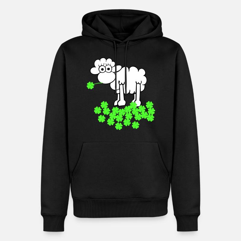 st. Patrick's sheep - Sweat à capuche Premium bio Homme - noir