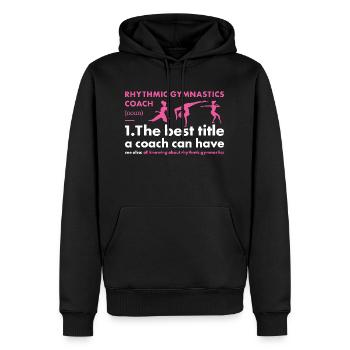 Gymnast Coach Definition Rhythmic Gymnastics - Männer Premium Bio Hoodie - Schwarz - Vorne - Nico (187cm)