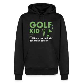 Sport Kid Definition Golf - Männer Premium Bio Hoodie - Schwarz - Vorne - Nico (187cm)