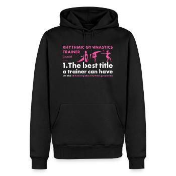 Gymnast Trainer Definition Rhythmic Gymnastics - Männer Premium Bio Hoodie - Schwarz - Vorne - Nico (187cm)