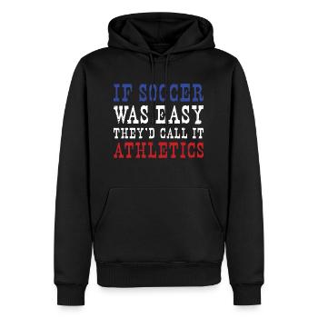 France Soccer French Football France Futbol - Männer Premium Bio Hoodie - Schwarz - Vorne - Nico (187cm)