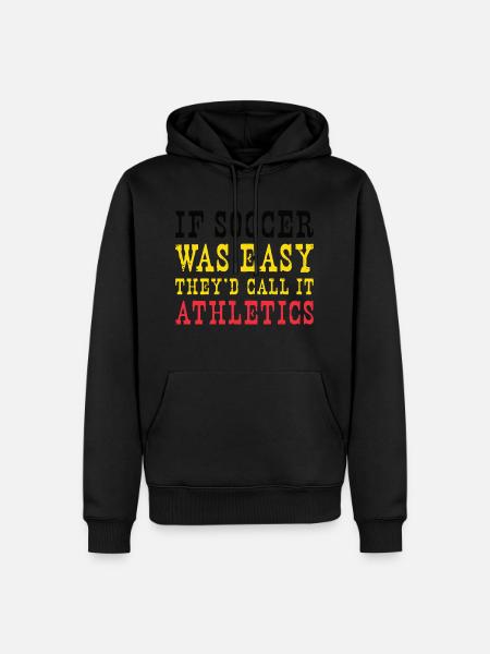 Belgique Football Belge Football Belgique Futbol - Sweat à capuche Premium bio Homme - noir