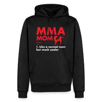 Sport Mom Definition MMA - Männer Premium Bio Hoodie - Schwarz - Vorne - Nico (187cm)