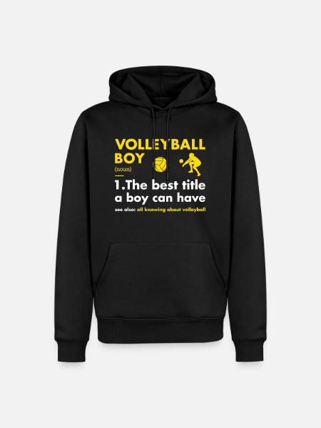 Sport Boy Definition Volleyball - Men’s Premium Organic Hoodie - black