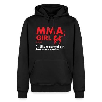 Sport Girl Definition MMA - Männer Premium Bio Hoodie - Schwarz - Vorne - Nico (187cm)