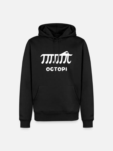 Pi - Octopi - Männer Premium Bio Hoodie - Schwarz