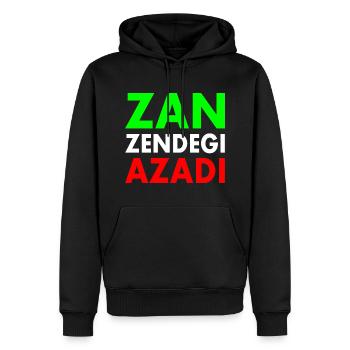 Women life freedom iran - Männer Premium Bio Hoodie - Schwarz - Vorne - Nico (187cm)