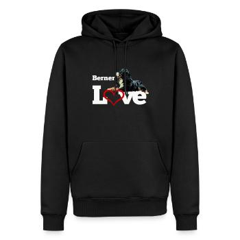Berner Sennenhund - Männer Premium Bio Hoodie - Schwarz - Vorne - Nico (187cm)