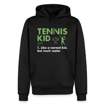 Sport Kid Definition Tennis - Männer Premium Bio Hoodie - Schwarz - Vorne - Nico (187cm)