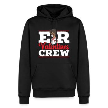 Valentinstag 14. Februar Krankenschwester Pflege - Männer Premium Bio Hoodie - Schwarz - Vorne - Nico (187cm)