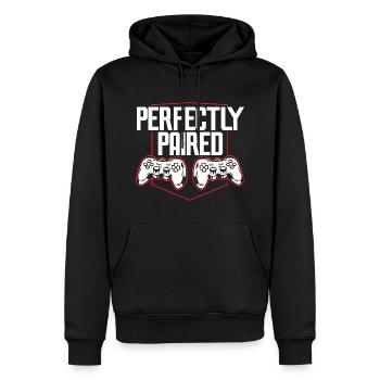 Valentinstag Gaming 14. Februar Videospiel - Männer Premium Bio Hoodie - Schwarz - Vorne - Nico (187cm)