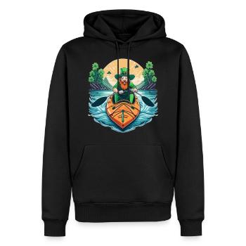 Kayak Trèfle de la Saint-Patrick - Sweat à capuche Premium bio Homme - noir - Devant - Nico (187cm)