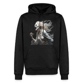 Gruseliges Halloween-partykostüm Banshee - Männer Premium Bio Hoodie - Schwarz - Vorne - Nico (187cm)