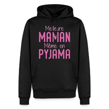 Beste Mutter Pyjama Geschenk Frau Humor - Männer Premium Bio Hoodie - Schwarz - Vorne - Nico (187cm)