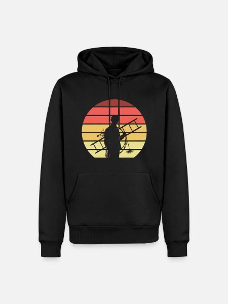 Chimney Sweep Retro - Men’s Premium Organic Hoodie - black