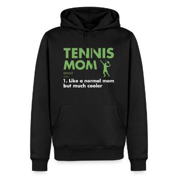 Sport Mom Definition Tennis - Männer Premium Bio Hoodie - Schwarz - Vorne - Nico (187cm)
