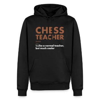Chess Player Teacher Definition Chess - Männer Premium Bio Hoodie - Schwarz - Vorne - Nico (187cm)