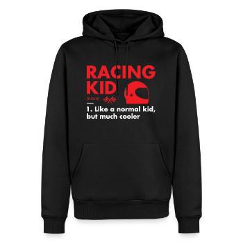 Sport Kid Définition Racing - Sweat à capuche Premium bio Homme - noir - Devant - Nico (187cm)