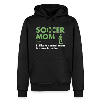 Sport Mom Definition Soccer - Männer Premium Bio Hoodie - Schwarz - Vorne - Nico (187cm)
