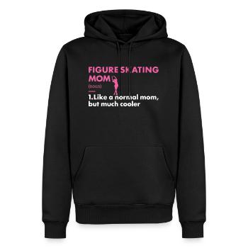 Sport Mom Figure Skating - Männer Premium Bio Hoodie - Schwarz - Vorne - Nico (187cm)