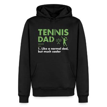Sport Dad Definition Tennis - Männer Premium Bio Hoodie - Schwarz - Vorne - Nico (187cm)