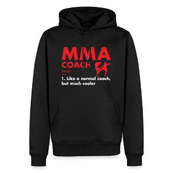 Sport Coach Definition MMA - Männer Premium Bio Hoodie - Schwarz - Vorne - Nico (187cm)