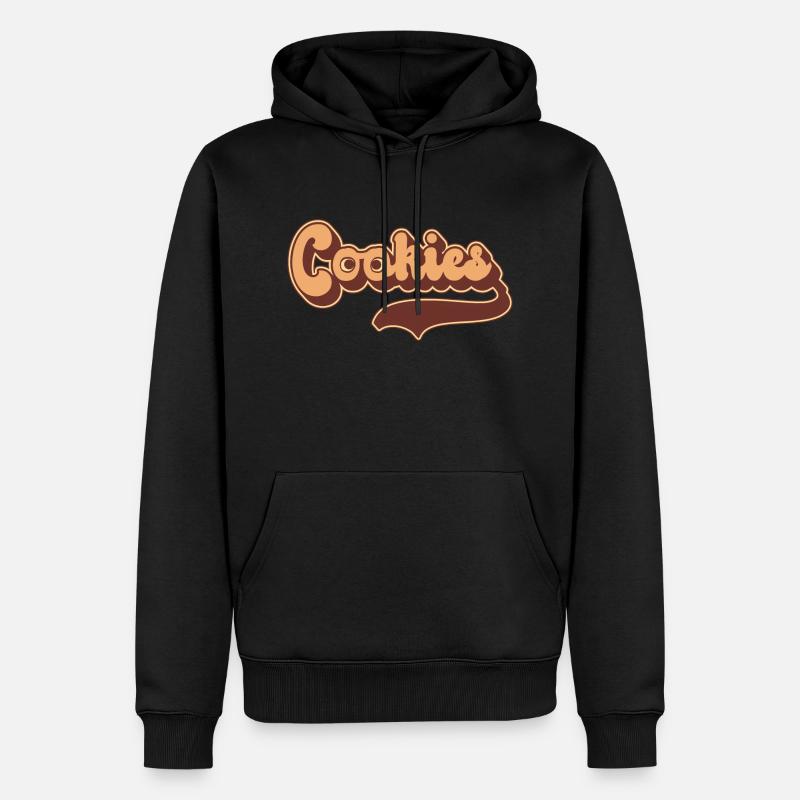 Cuisson des biscuits rétro - Sweat à capuche Premium bio Homme - noir