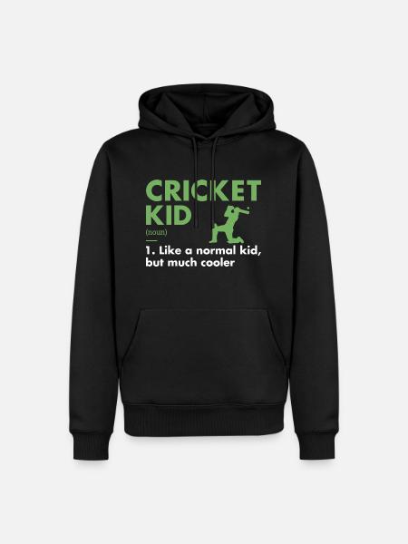 Sport Kid Definition Cricket - Men’s Premium Organic Hoodie - black