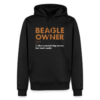 Beagle Owner Definition - Männer Premium Bio Hoodie - Schwarz - Vorne - Nico (187cm)