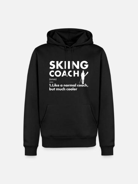 Sport Coach Skiing - Men’s Premium Organic Hoodie - black
