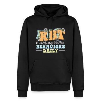 Rbt-therapeut, Registrierter Verhaltenstechniker - Männer Premium Bio Hoodie - Schwarz - Vorne - Nico (187cm)