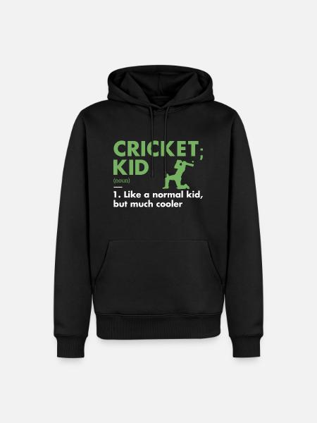 Sport Kid Definition Cricket - Men’s Premium Organic Hoodie - black
