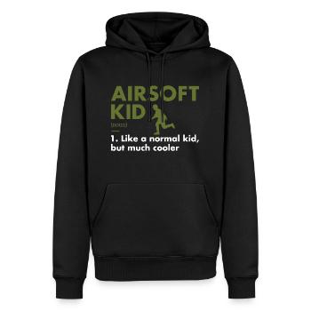 Sport Kid Definition Airsoft - Männer Premium Bio Hoodie - Schwarz - Vorne - Nico (187cm)