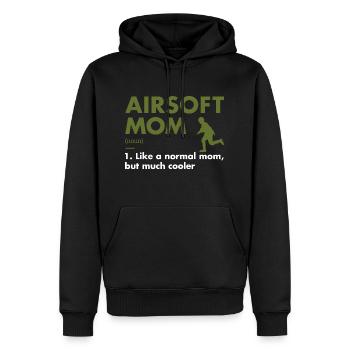 Sport Mom Definition Airsoft - Männer Premium Bio Hoodie - Schwarz - Vorne - Nico (187cm)