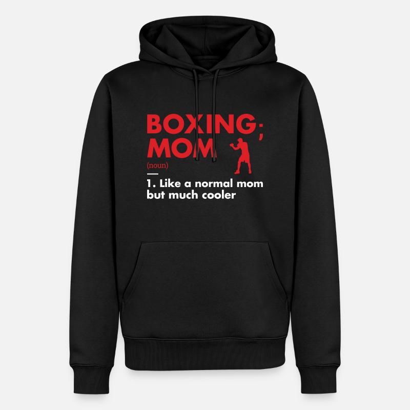 Sport Maman Définition Boxe - Sweat à capuche Premium bio Homme - noir
