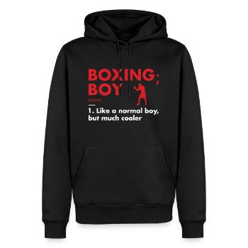 Sport Boy Definition Boxing - Männer Premium Bio Hoodie - Schwarz - Vorne - Nico (187cm)