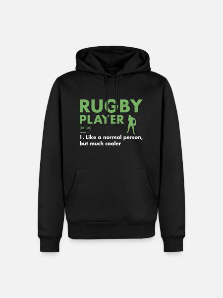 Sport Player Definition Rugby - Men’s Premium Organic Hoodie - black