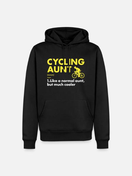Sport Aunt Cycling - Men’s Premium Organic Hoodie - black