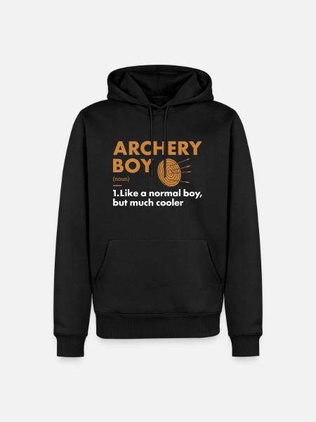 Sport Boy Archery - Men’s Premium Organic Hoodie - black