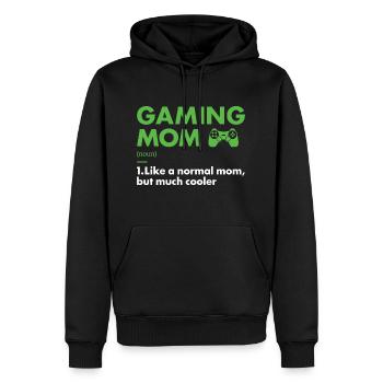 Gamer Mom Définition Jeux - Sweat à capuche Premium bio Homme - noir - Devant - Nico (187cm)