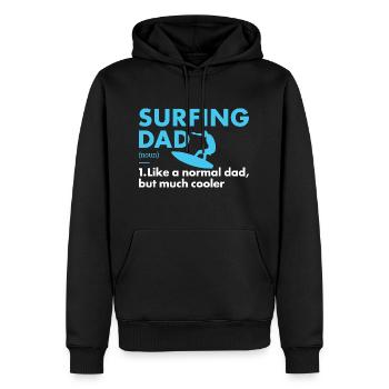 Sport Dad Surfing - Männer Premium Bio Hoodie - Schwarz - Vorne - Nico (187cm)
