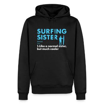 Sport Sister Surfing - Men’s Premium Organic Hoodie - black - Front - Nico (187cm)
