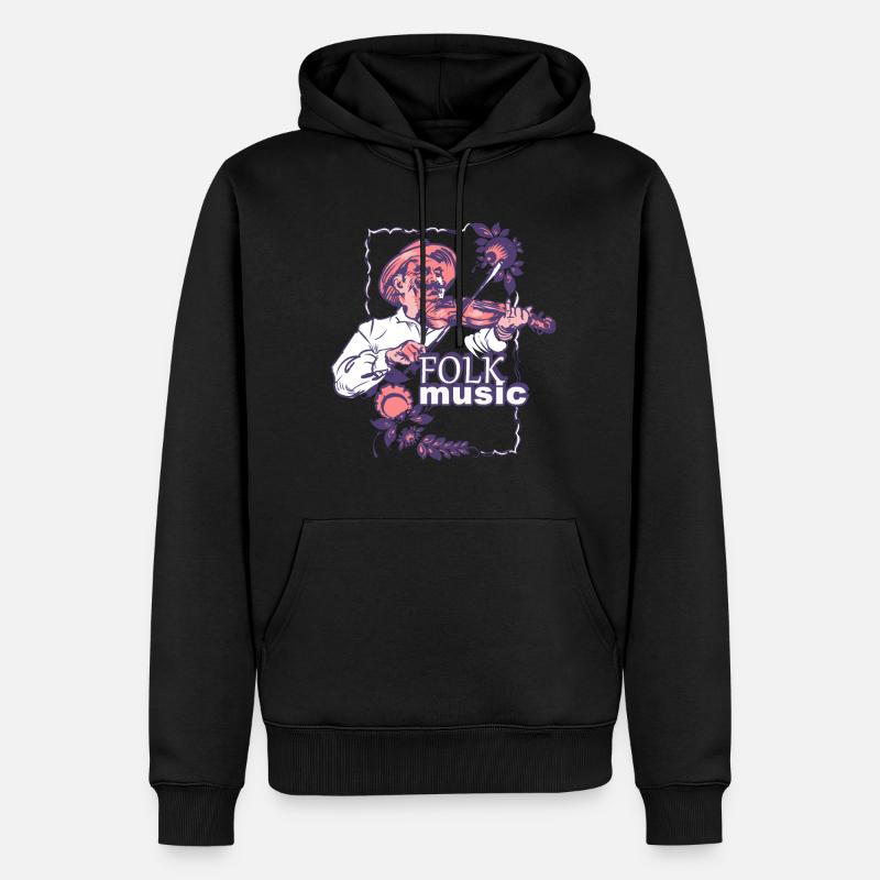Volksarbeit - Männer Premium Bio Hoodie - Schwarz