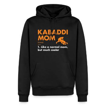Sport Mom Definition Kabaddi - Männer Premium Bio Hoodie - Schwarz - Vorne - Nico (187cm)