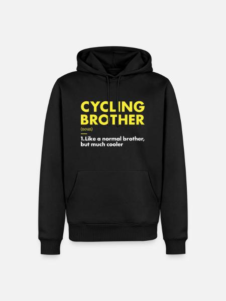 Sport Frère Cyclisme - Sweat à capuche Premium bio Homme - noir